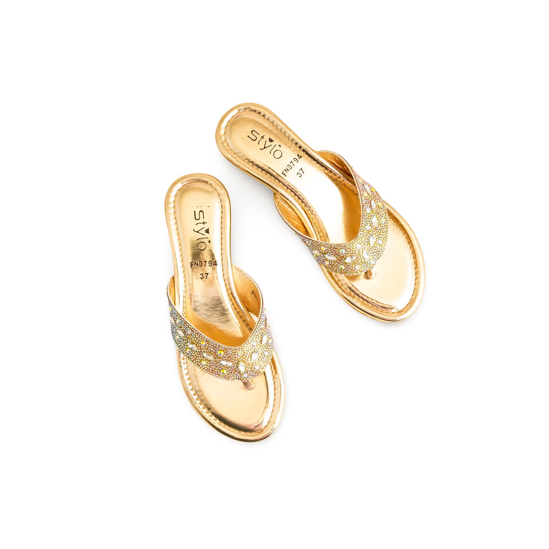 Silver Fancy Chappal FN0794