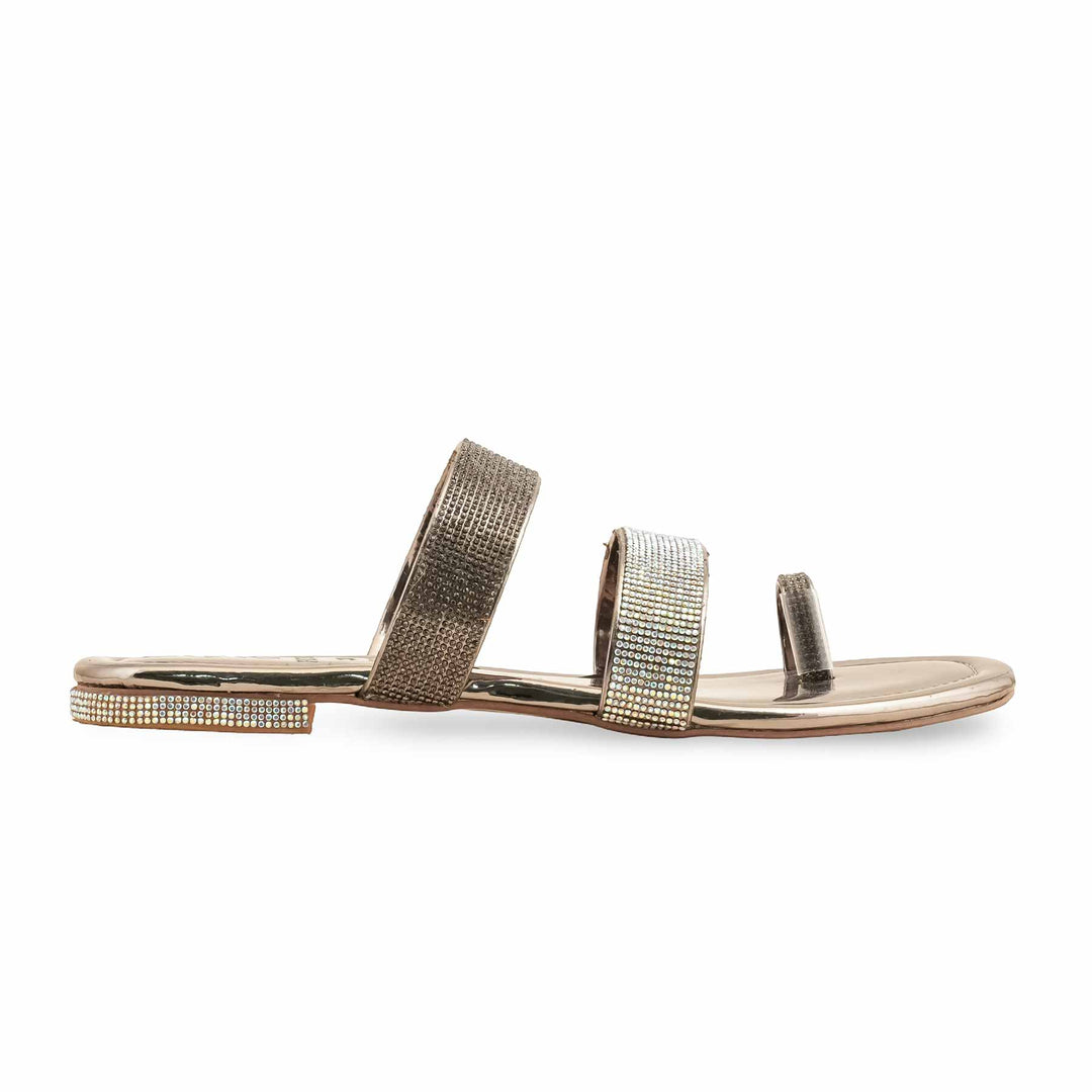 Grey Fancy Chappal For Women FN0798
