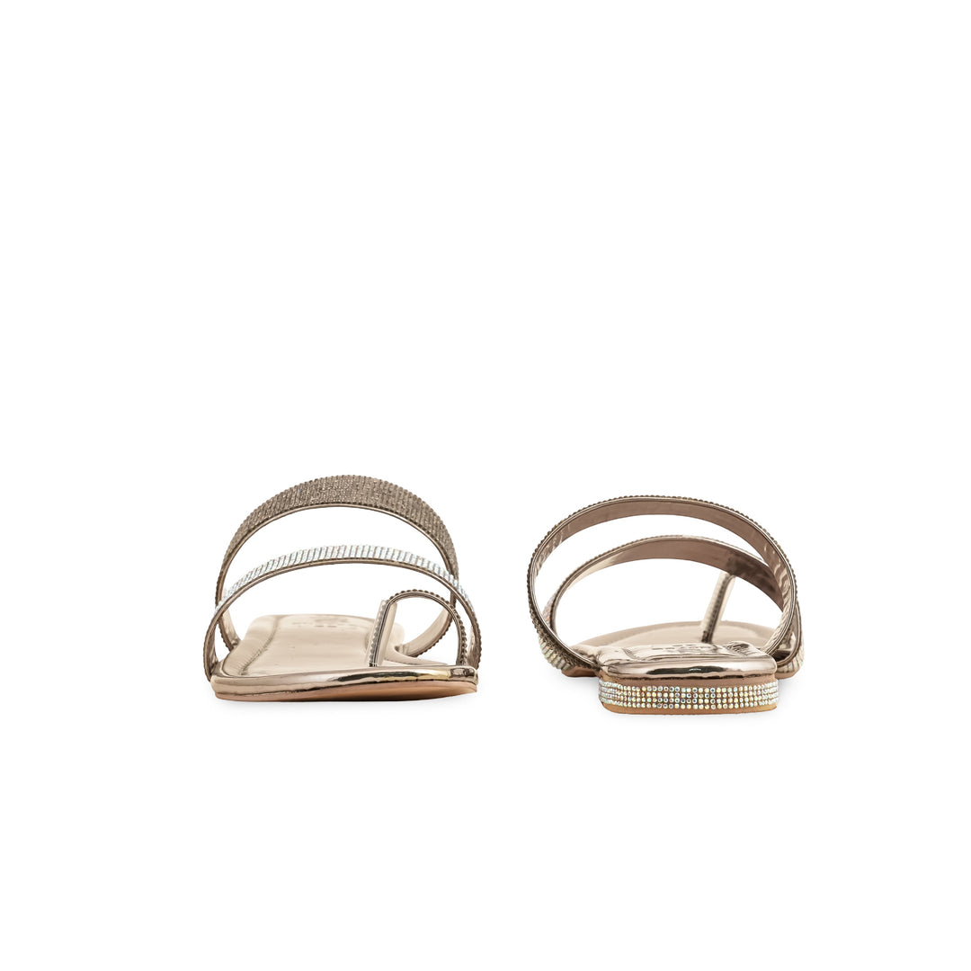 Grey Fancy Chappal For Women FN0798