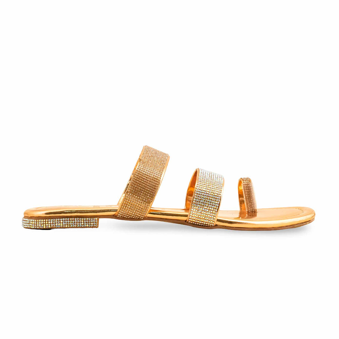 Peach Fancy Chappal For Women FN0798