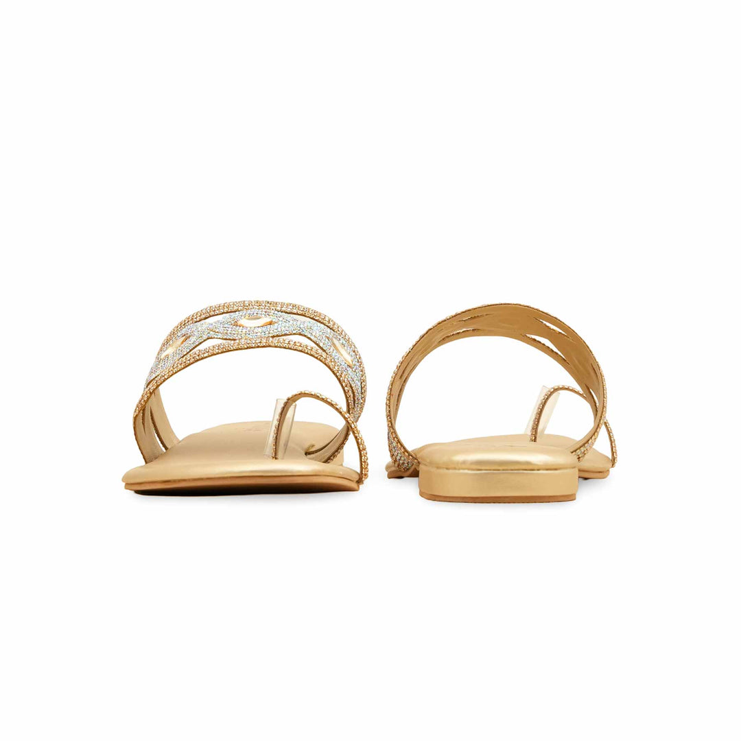 Golden Fancy Women Chappal  FN0810