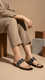 Black Fancy Chappal FN0817