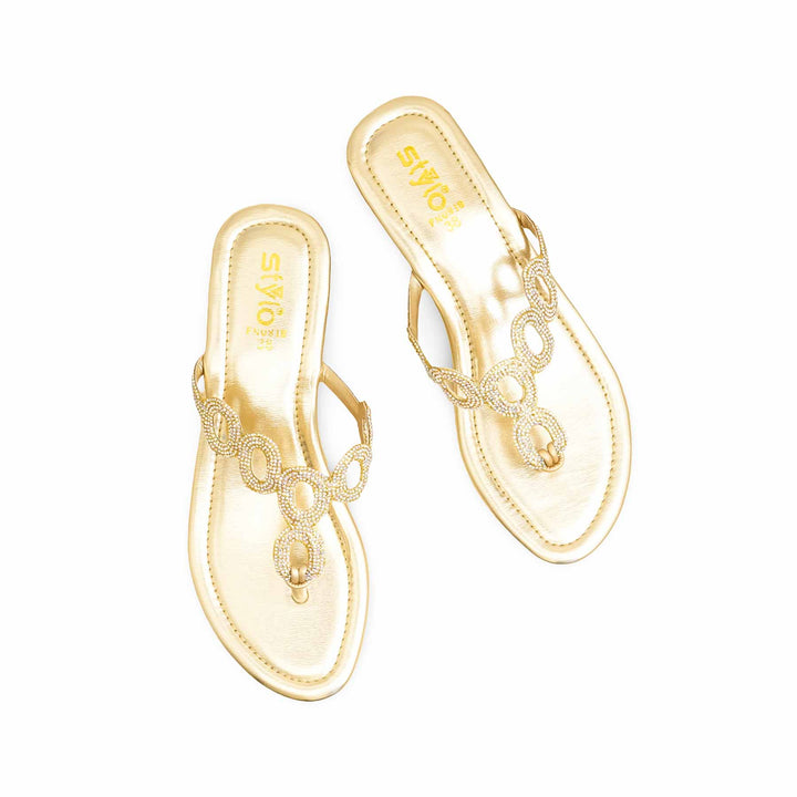 Golden Fancy Chappal FN0818