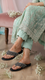 Black Fancy Chappal FN0820