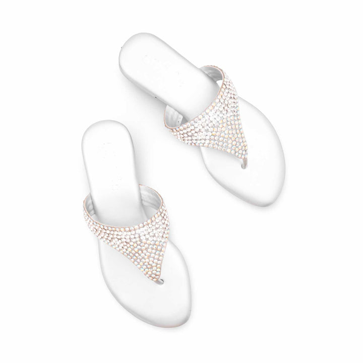 Silver Fancy Women Chappal FN0828