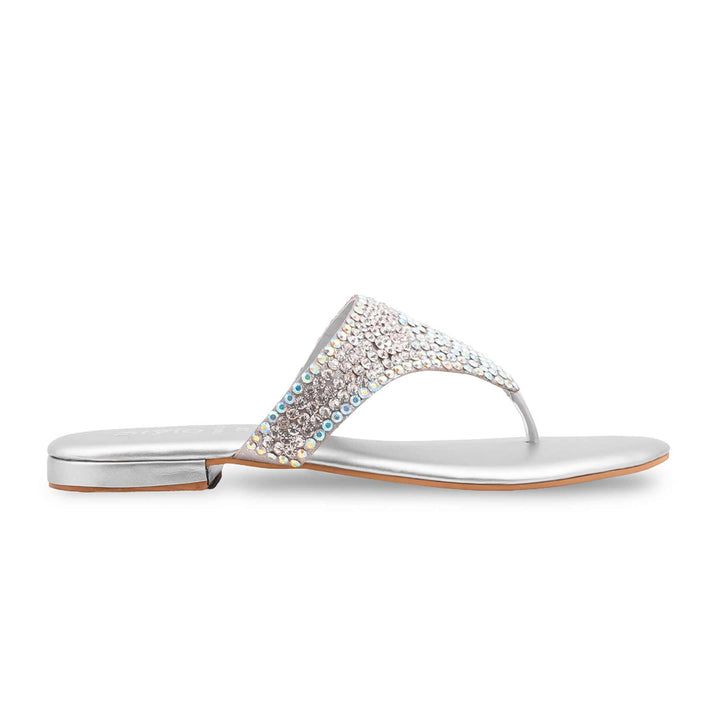 Silver Fancy Women Chappal FN0828