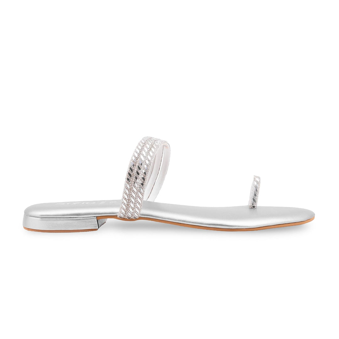 Silver Fancy Women Chappal FN0831