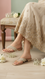 Golden Fancy Chappal For Women FN0832