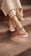 Beige Fancy Chappal For Ladies FN0845