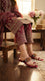 Maroon Fancy Chappal For Ladies FN0851