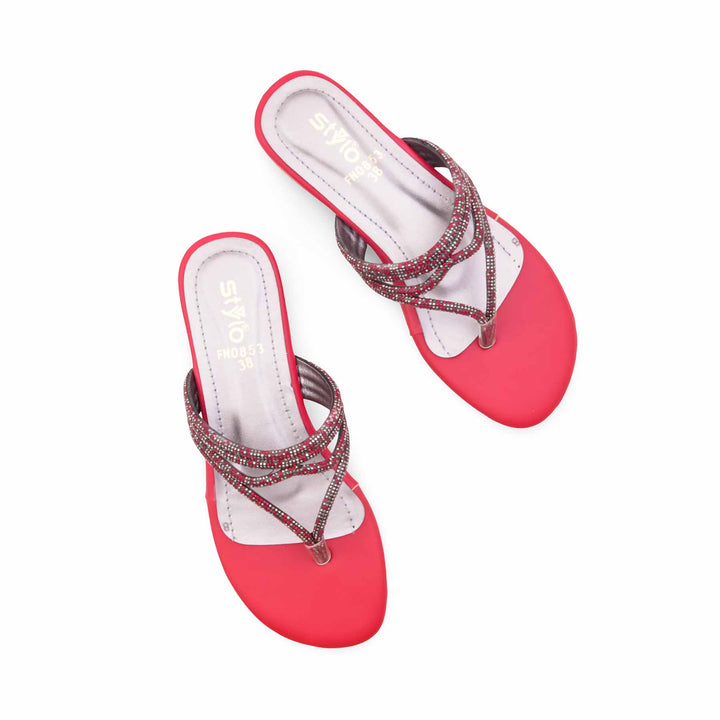 Maroon Fancy Women Chappal FN0853