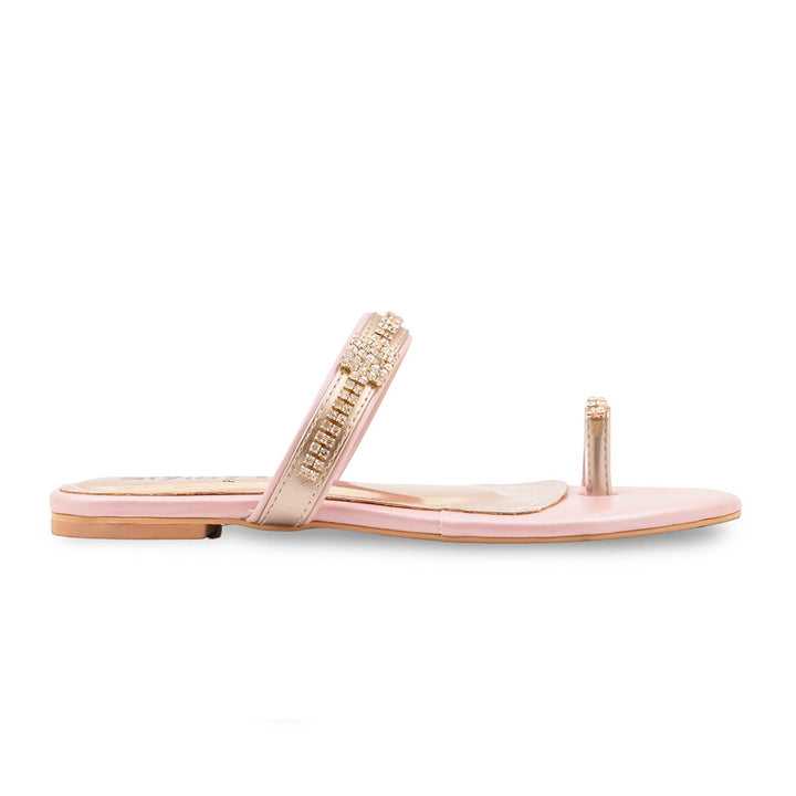 Pink Fancy Chappal For Ladies FN0862