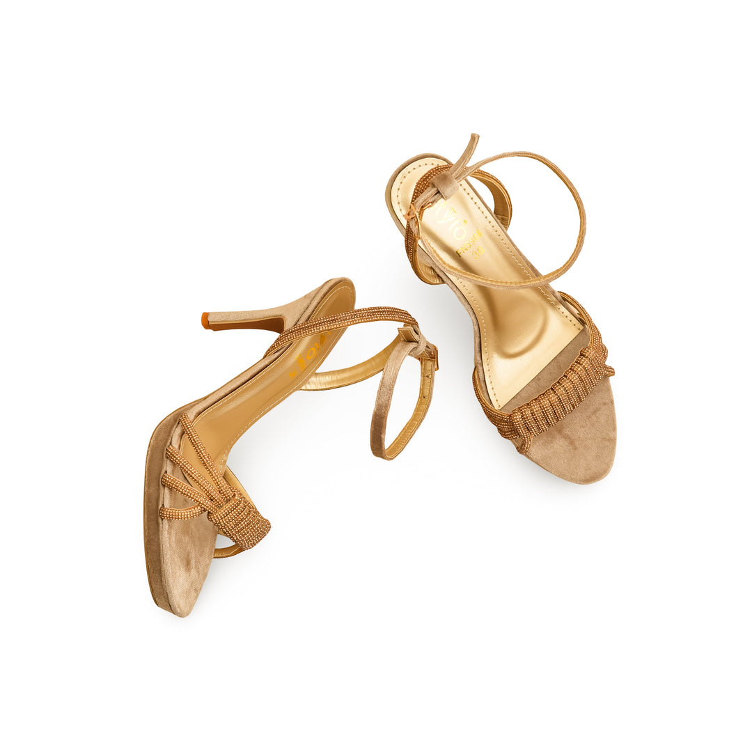 Golden Fancy Bridal Sandal FN5986