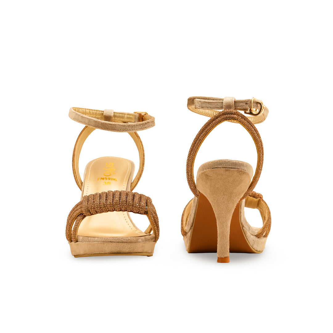 Golden Fancy Bridal Sandal FN5986