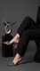 Black Fancy Bridal Sandal FN6006