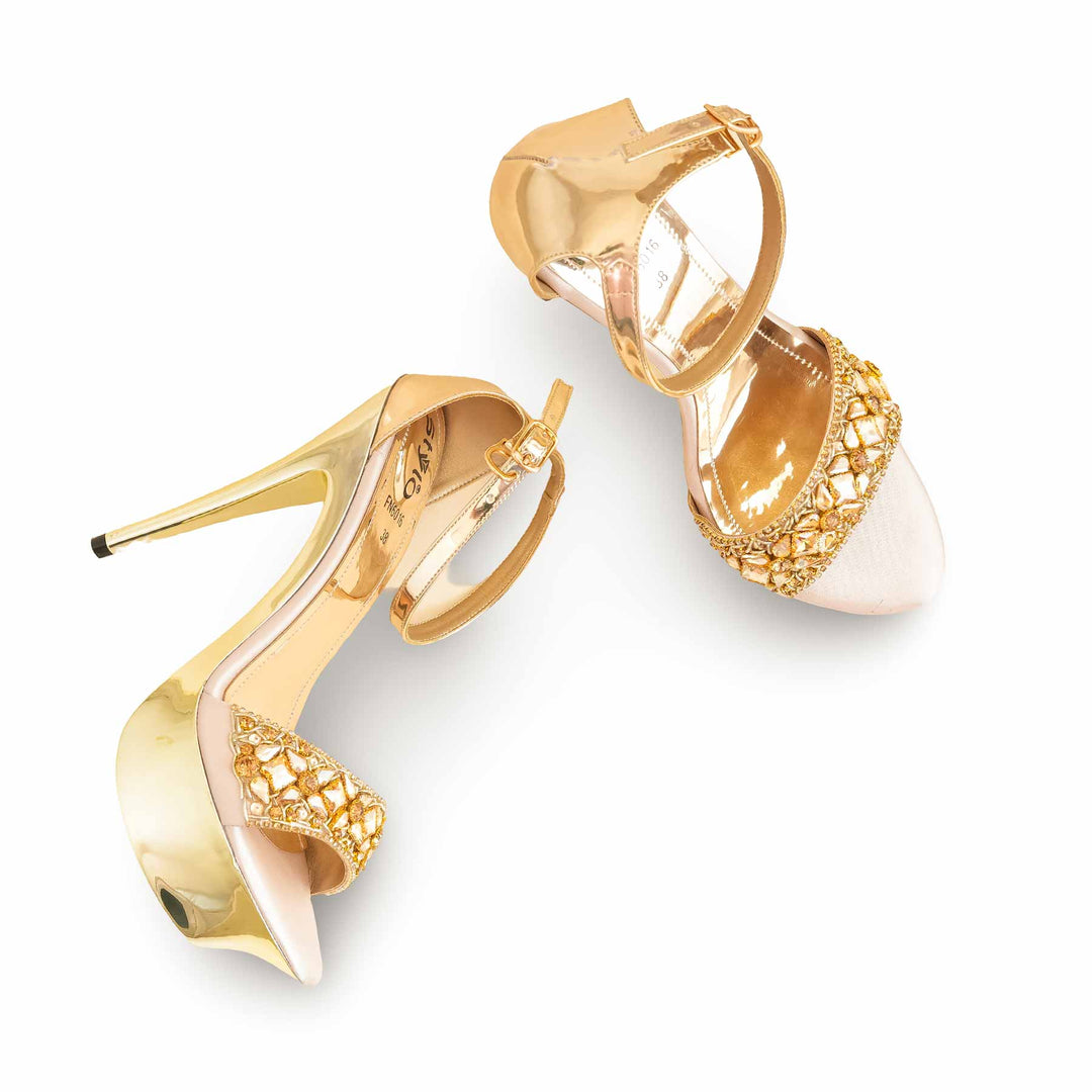 Golden Fancy Bridal Sandal FN6016