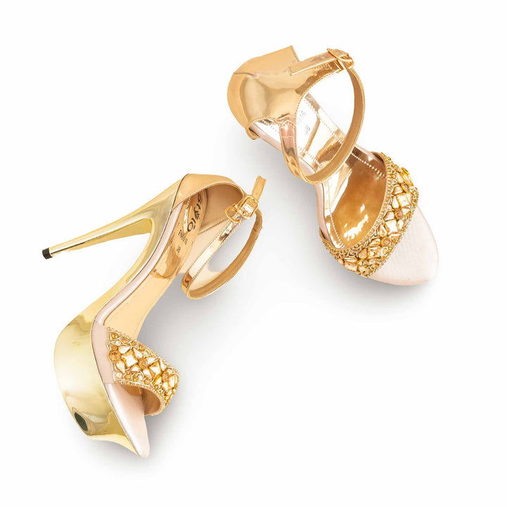 Golden Fancy Bridal Sandal FN6016
