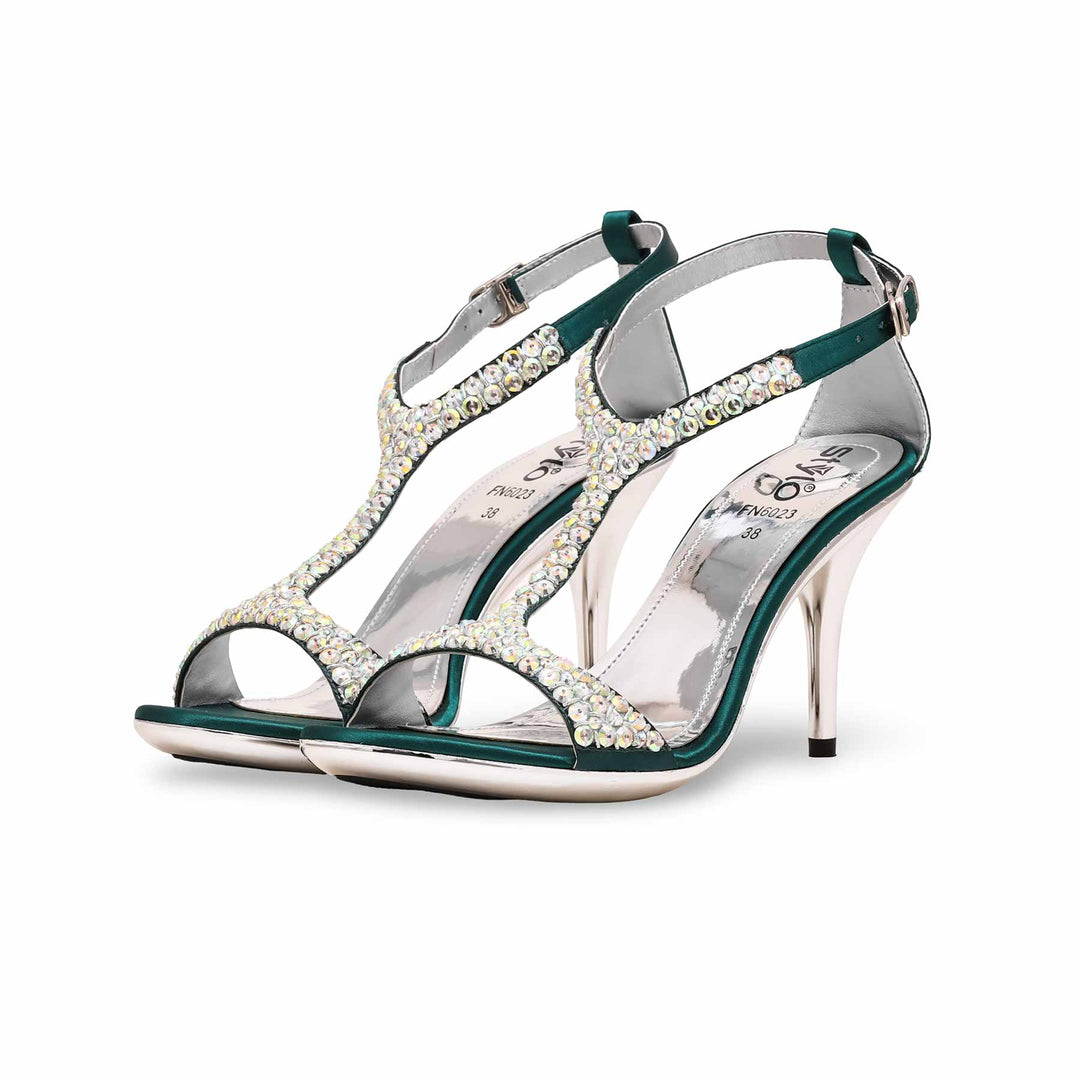 Green Fancy Bridal Sandal FN6023