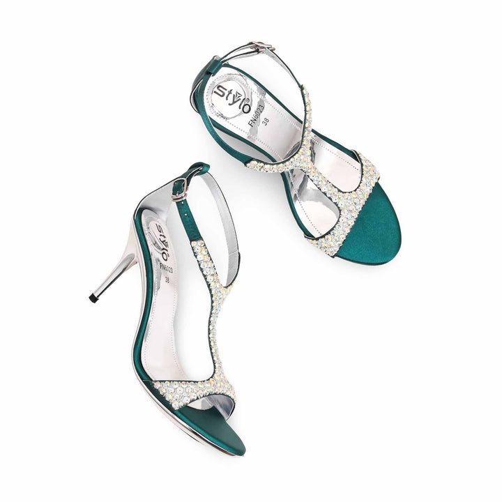 Green Fancy Bridal Sandal FN6023