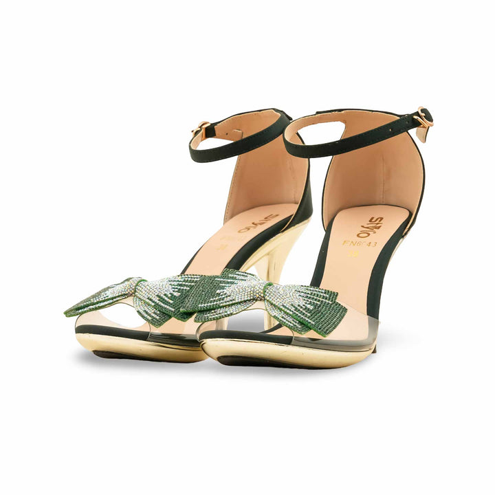 Green Fancy Women Bridal Sandal FN6043