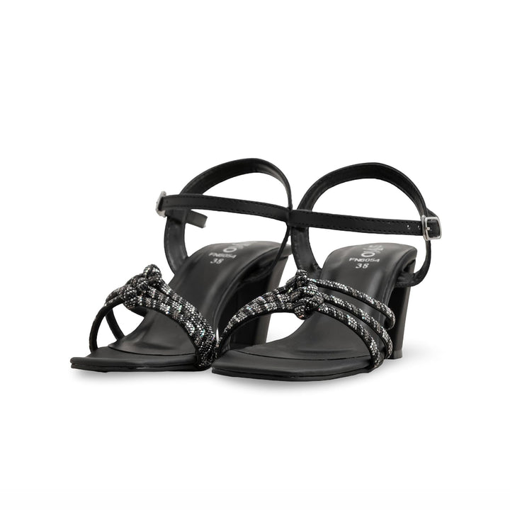 Black Fancy Sandal FN6054