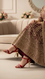 Maroon Fancy Bridal Sandal FN6061
