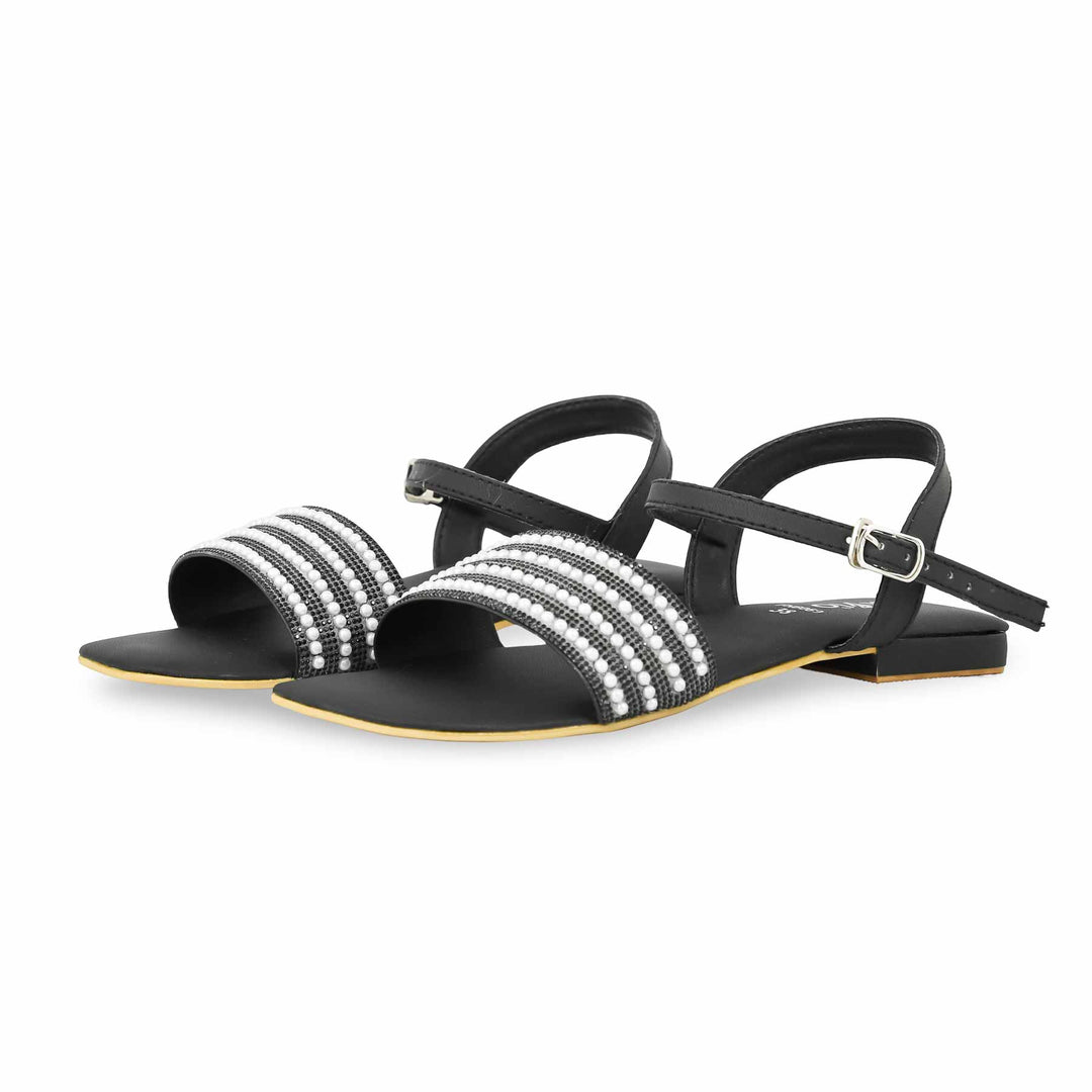 Black Fancy Sandal FN6069