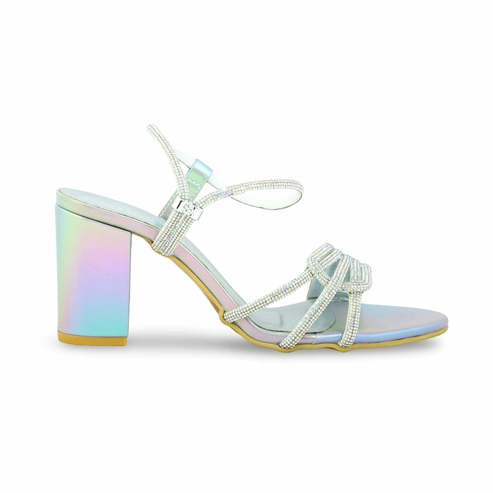 Silver Fancy Sandal FN6084