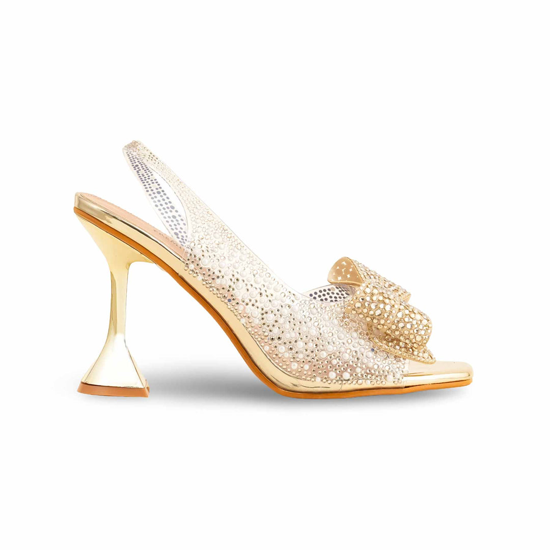 Golden Fancy Bridal Sandal For Women FN6103