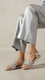 Silver Fancy Sandal For Women FN6112
