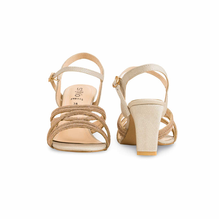 Golden Fancy Sandal For Ladies FN6115