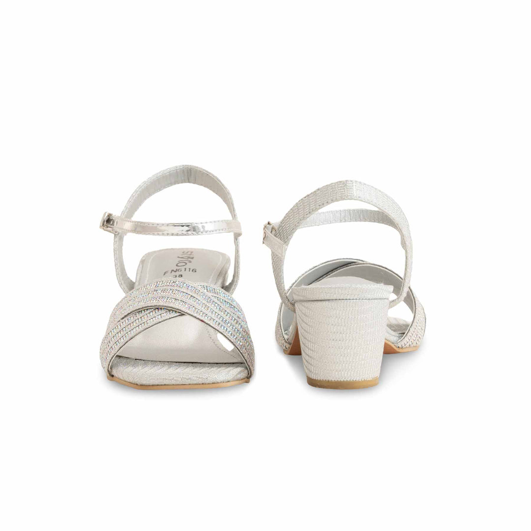 Silver Fancy Sandal FN6116