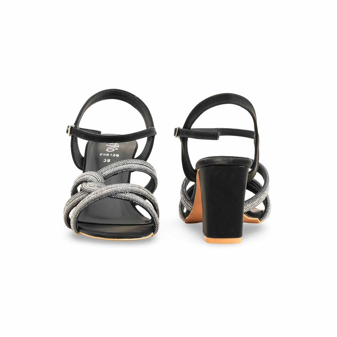 Black Fancy Sandal FN6120