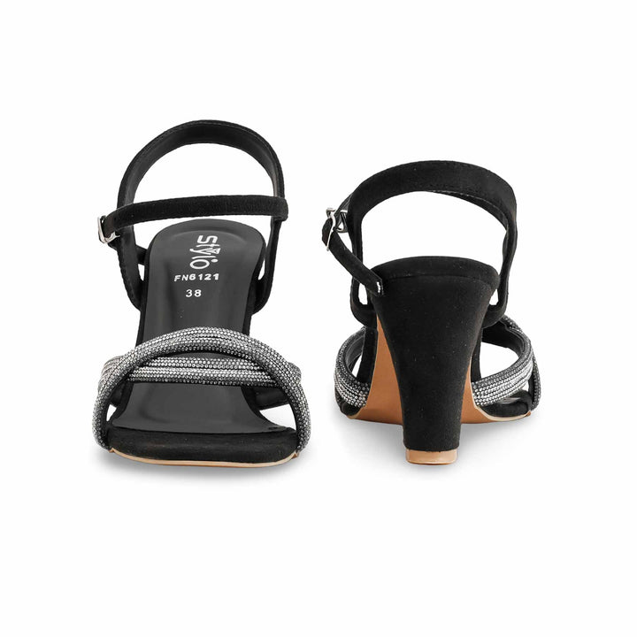 Black Fancy Women Sandal FN6121