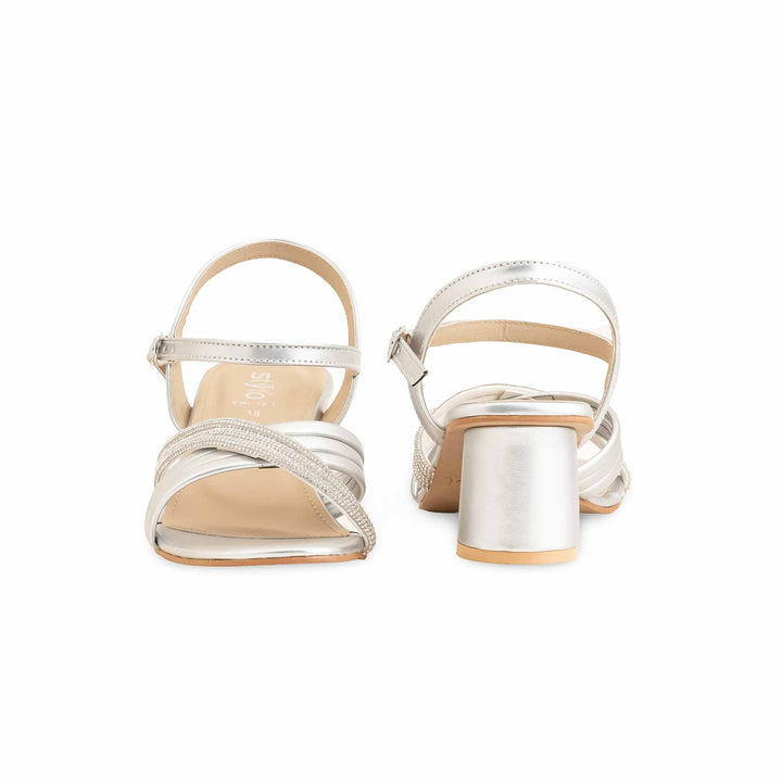 Silver Fancy Sandal FN6123