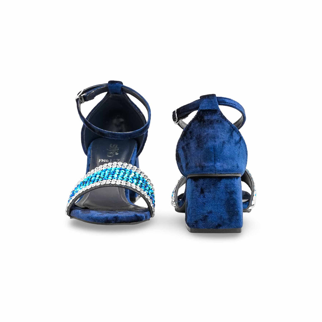 Navy Fancy Sandal For Ladies FN6127