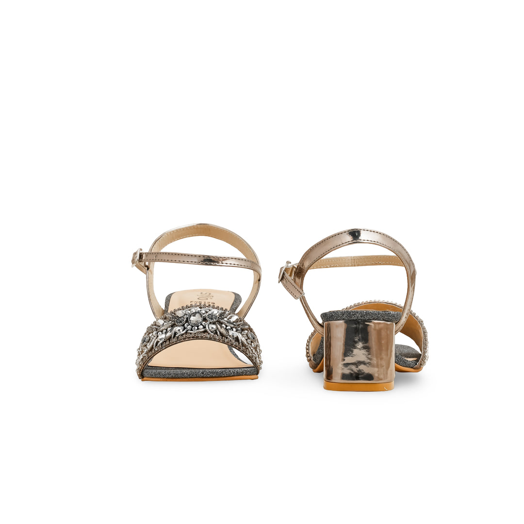 Grey Fancy Sandal FN6129