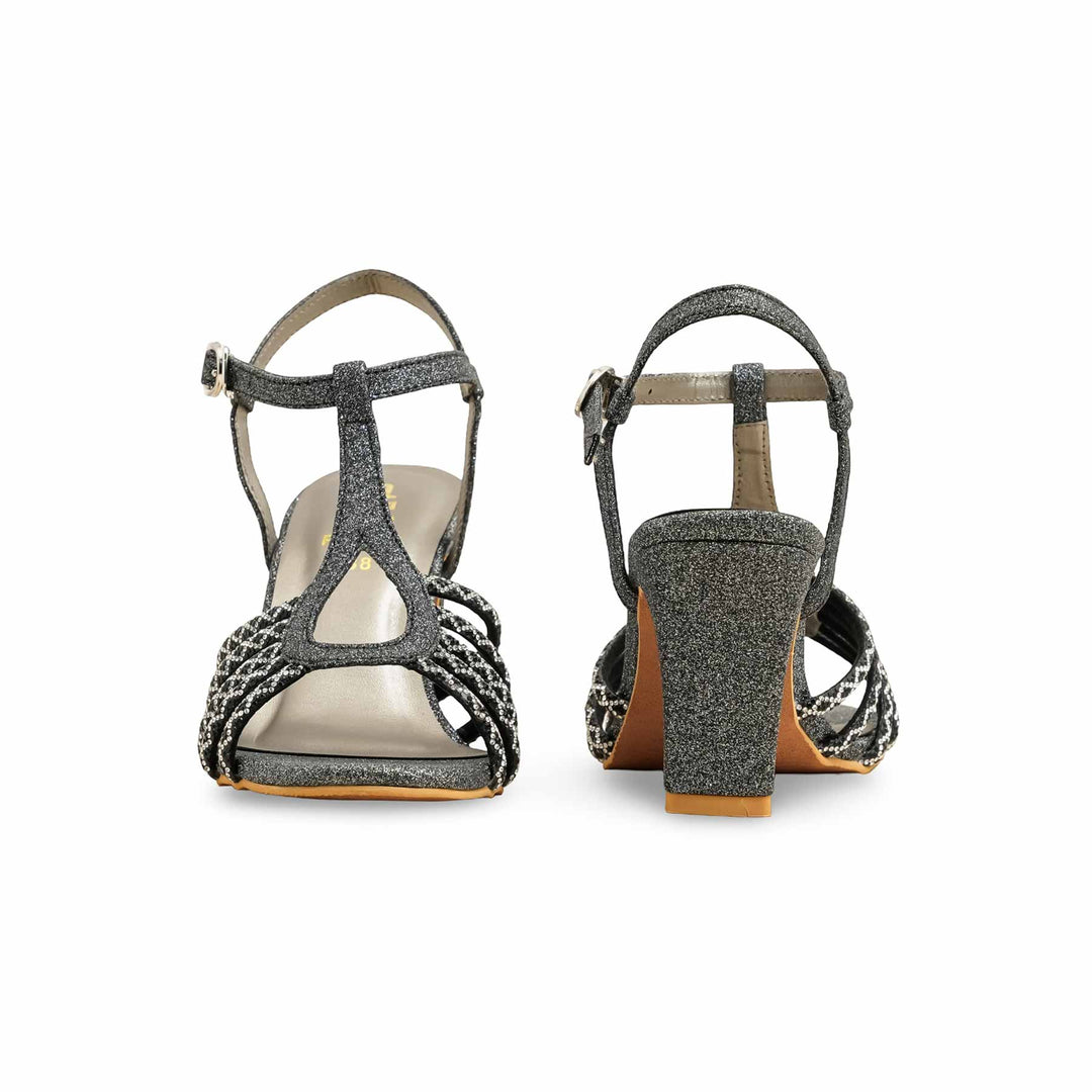 Black Fancy Sandal For Women FN6131