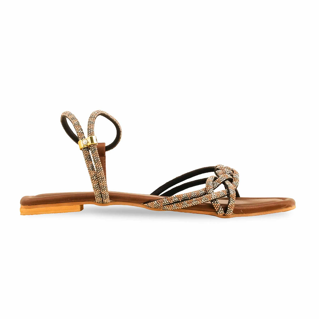 Brown Fancy Sandal FN6139