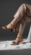 Grey Fancy Sandal FN6141