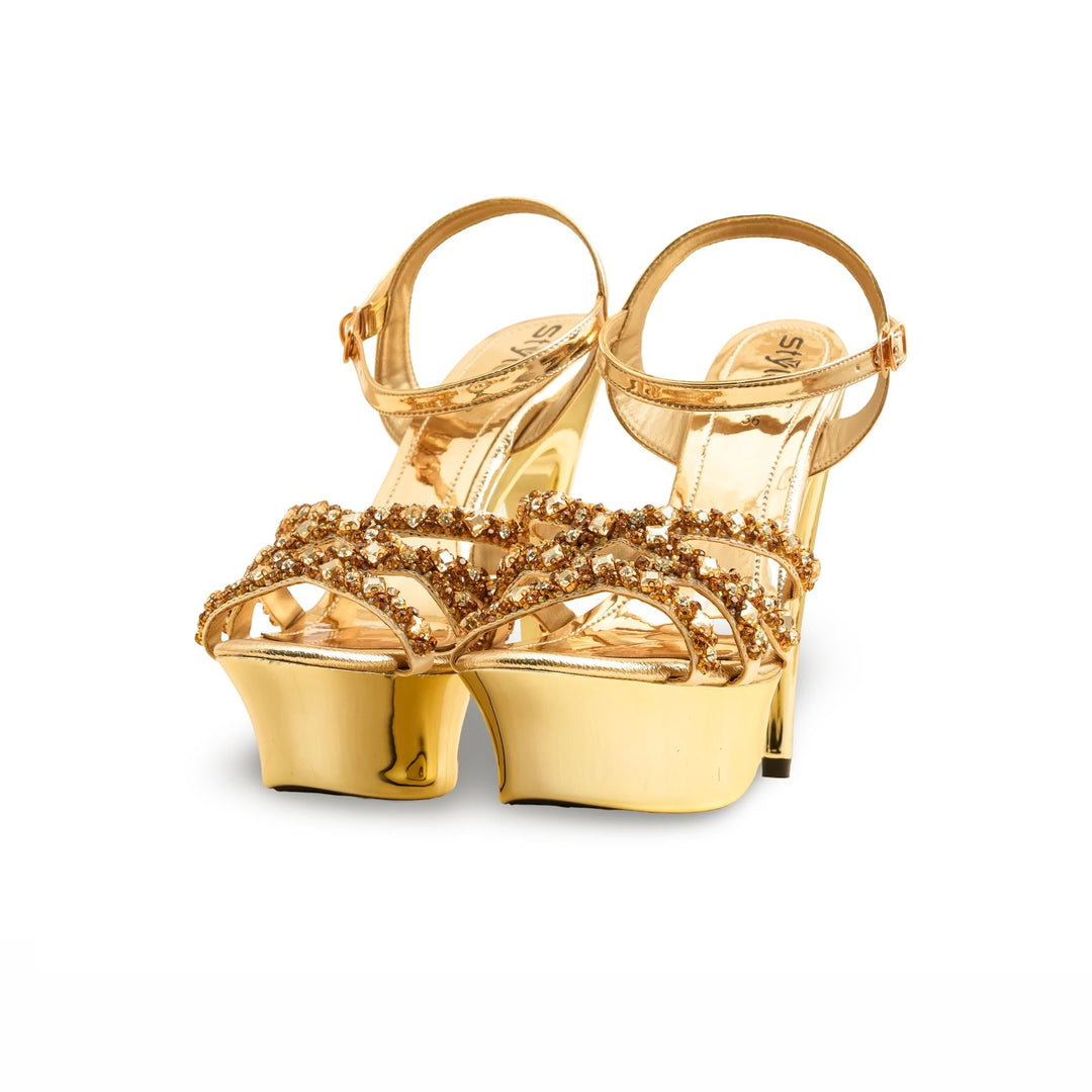 Golden Fancy Bridal Sandal FN6153