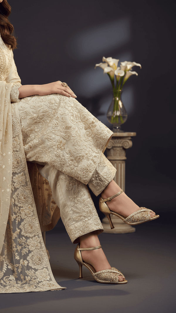 Bronze Fancy Bridal Sandal FN6157