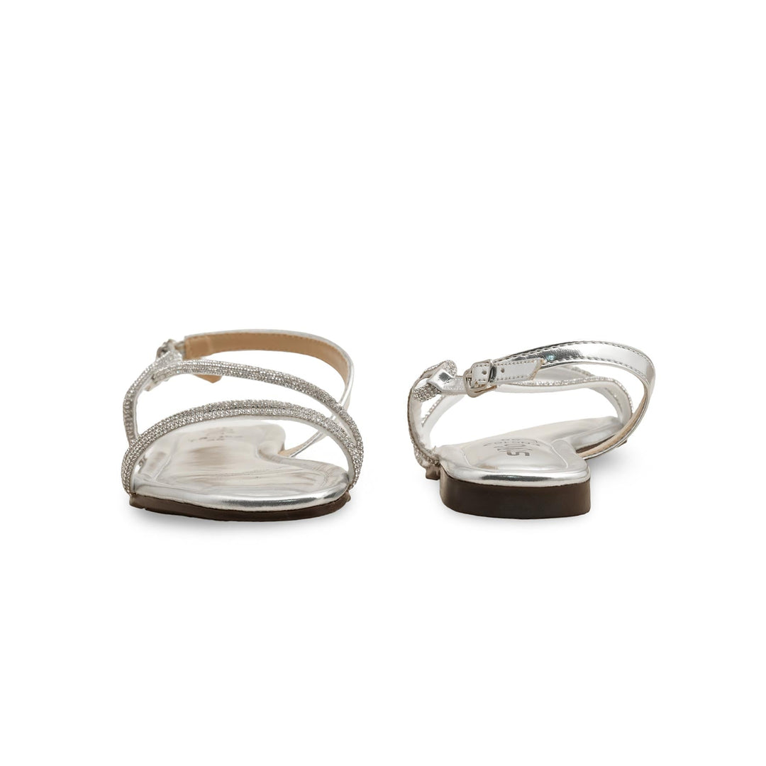 Silver Fancy Sandal FN6162