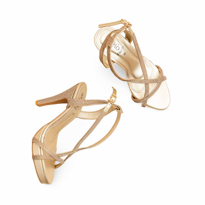 Golden Fancy Bridal Sandal FN6177