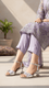 Silver Fancy Sandal For Ladies FN6183