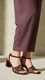 Maroon Fancy Sandal For Women FN6187