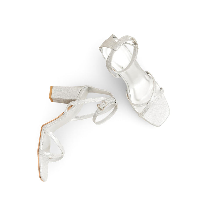 Silver Fancy Women Sandal FN6191