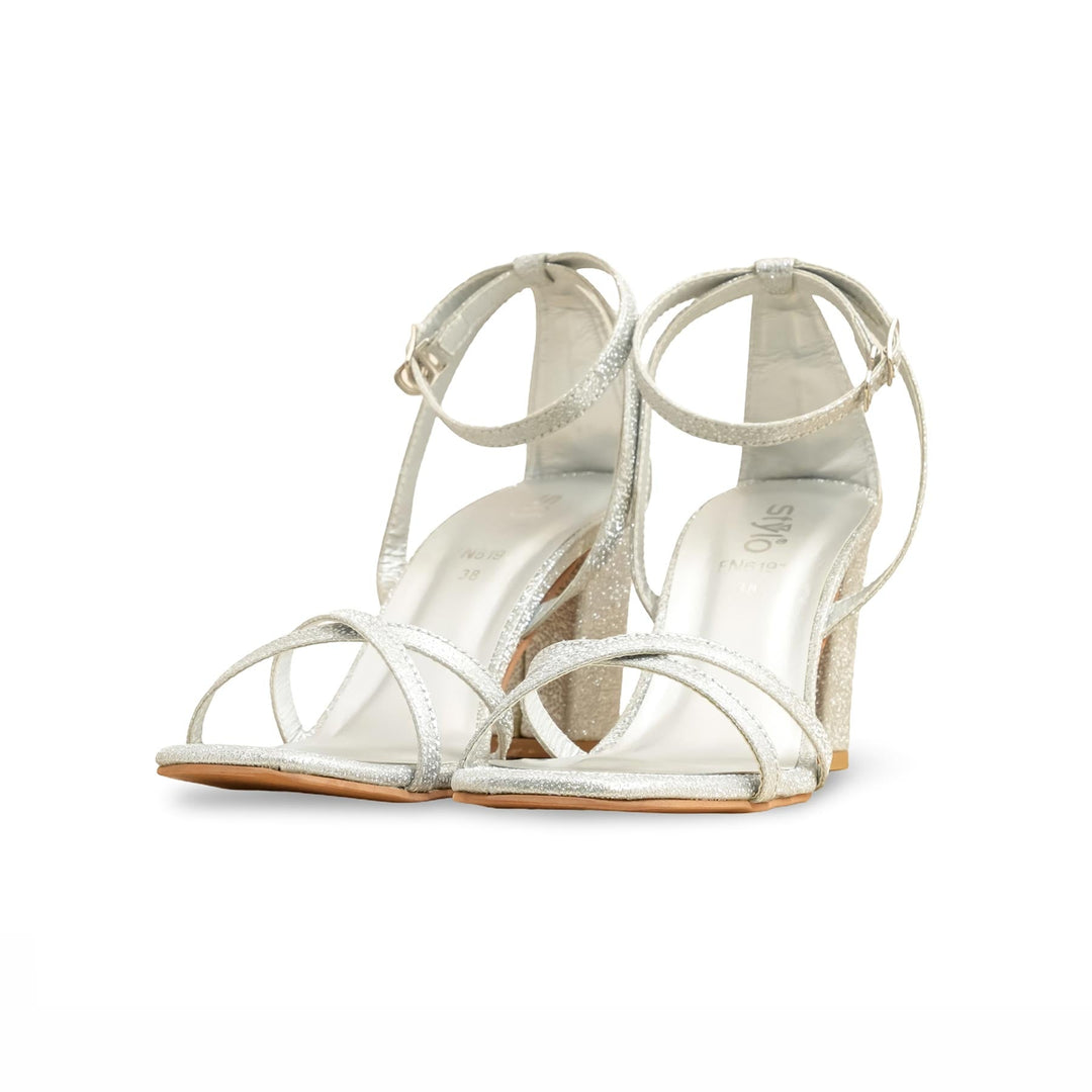 Silver Fancy Women Sandal FN6191