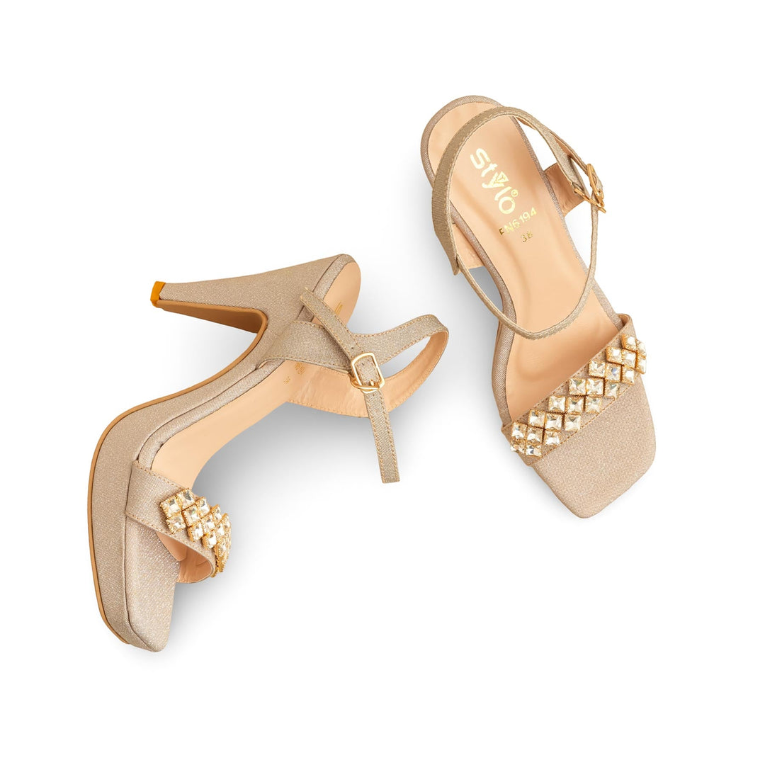 Golden Fancy Bridal Sandal FN6194