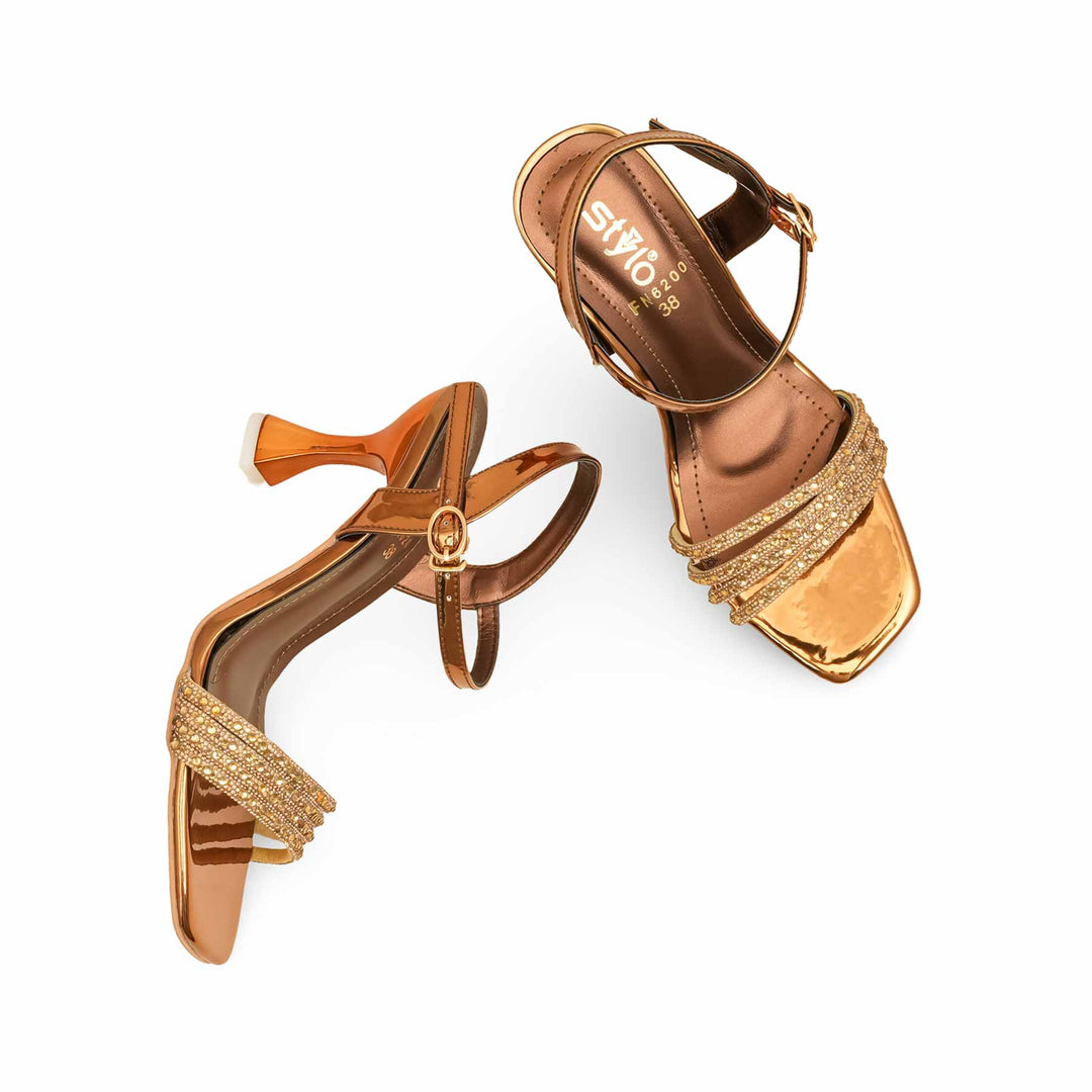 Brown Fancy Sandal For Women FN6200
